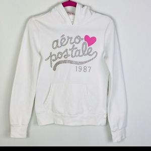 Aeropostale Rainbow Glitter Hoodie